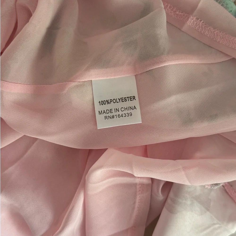 PETAL & PUP ANABELLE HALTER NECK MIDI DRESS - PINK FLORAL SIZE L - Picture 10 of 12